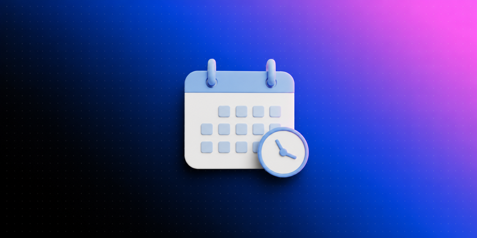 Capa ilustrativa sobre dados para planejamento de marketing, com calendário e relógio representando o ciclo anual de planejamento